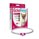 Coleira Antipulgas e Carrapatos Ectofend Rosa para Cães Pequenos e Médios 48cm
