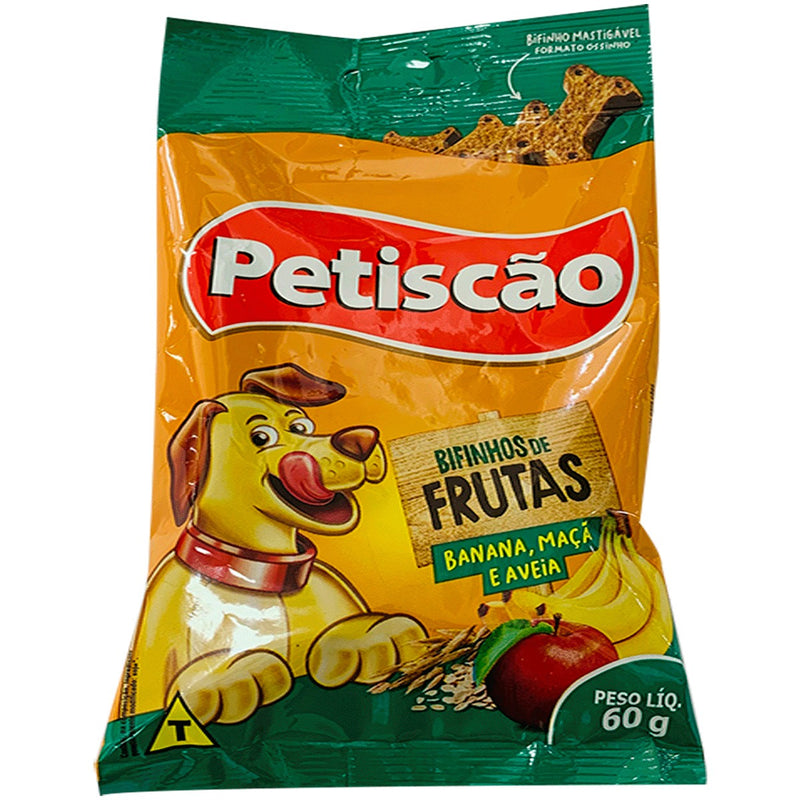 Petisquinho De Frutas Petiscão (Banana,Maçã e Aveia) - 60g