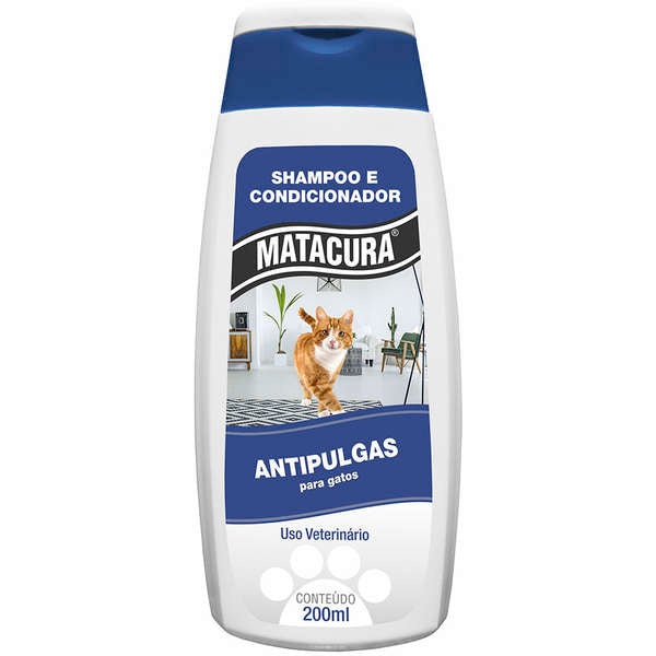 Matacura Shampoo e Condicionador Antipulgas P/Gatos 200ml