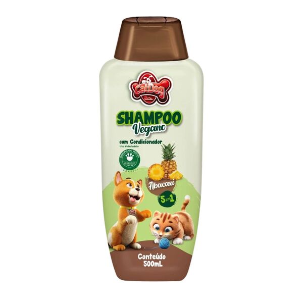 Shampoo Vegano De Abacaxi 5 Em 1 Para Cães E Gatos – Catdog 500Ml
