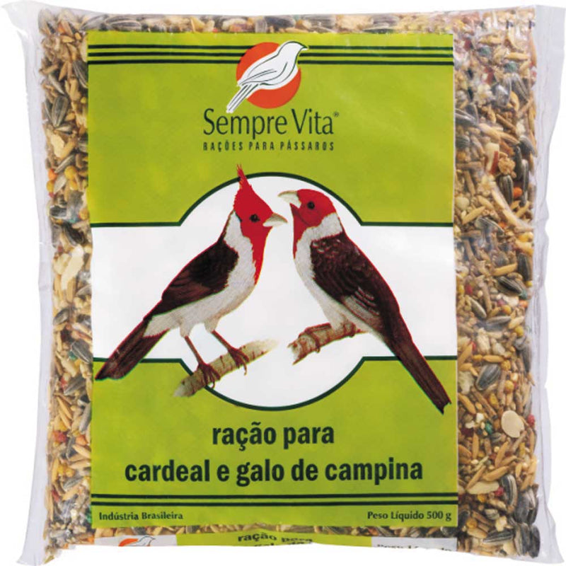 Ração Cardeal E Galo Campina 500g-Sempre Vita