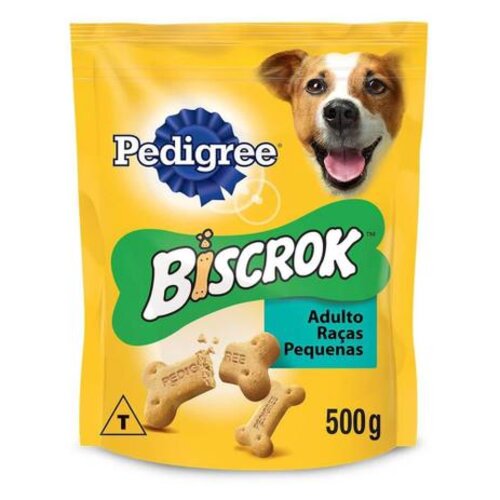 Biscoito Biscrok Pedigree Adulto Raças Pequenas 500g