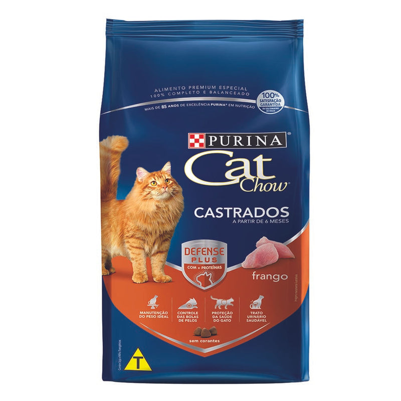 Ração Cat Chow Gatos Castrados Frango 10,1kg