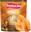 Orelha Bovina Natural Petiscão para Cães Pacote 5 unidades