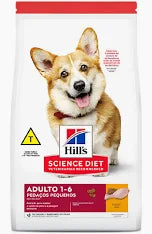 Ração Hill's Science Diet Pedaços Pequenos Cães Adultos Sabor Frango 2,27kg