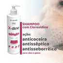X Dine Shampoo Clorexidina Lavizoo para Cães e Gatos 500ml