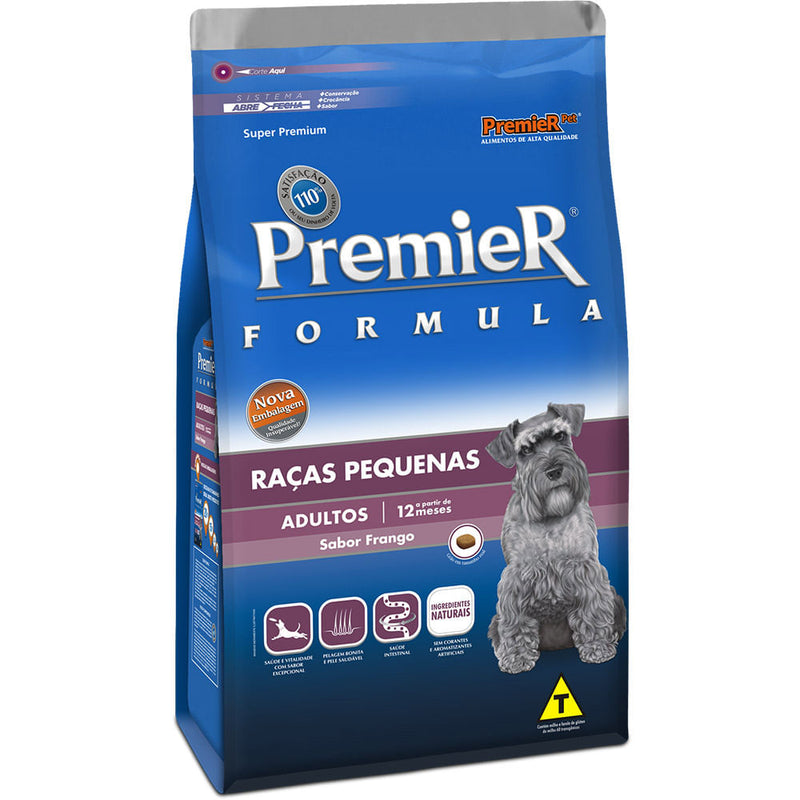 Ração Premier Formula Cães Adultos Raças Pequenas Sabor Frango 20kg
