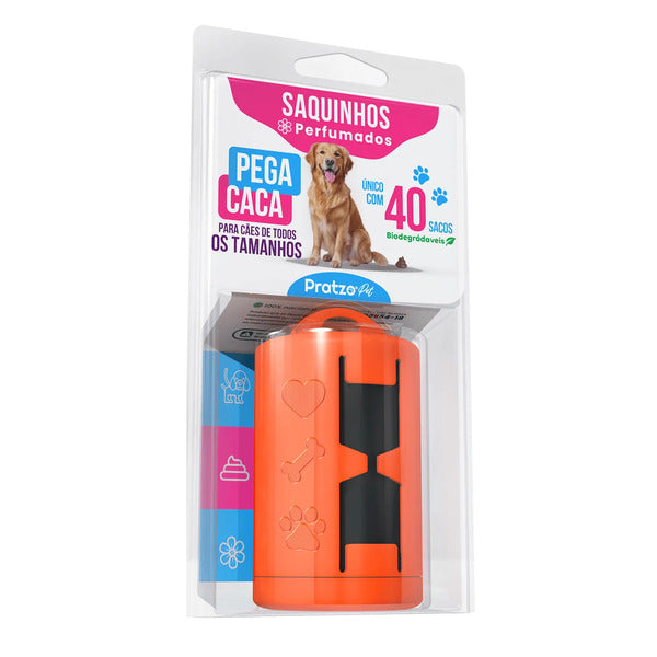 Dispenser C/ 40 Sacos Biodegradáveis Cata Caca Pratzo Pet