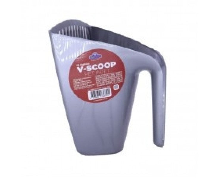 Pá Higiênica V-Scoop Prata-Pet Injet
