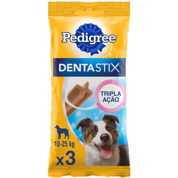 Pedigree Dentastix 77g Adulto Raças Médias 3 Unidades