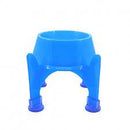 Comedouro Azul Elevado Alto - Com Suporte 300ml