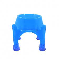 Comedouro Azul Elevado Alto - Com Suporte 300ml