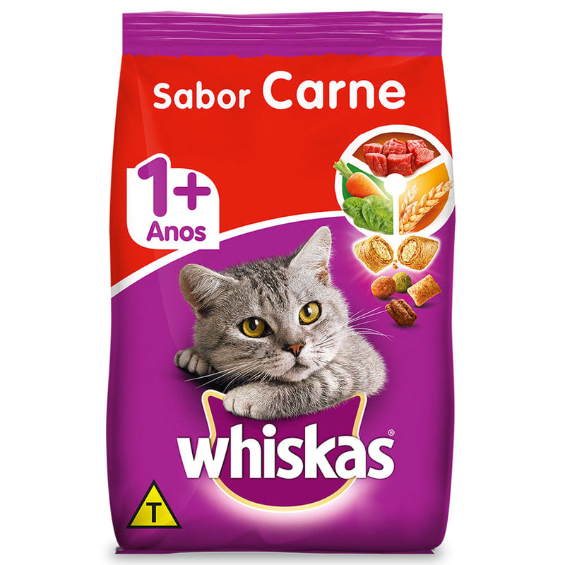 Ração Whiskas Adultos Sabor Carne 10,1kg