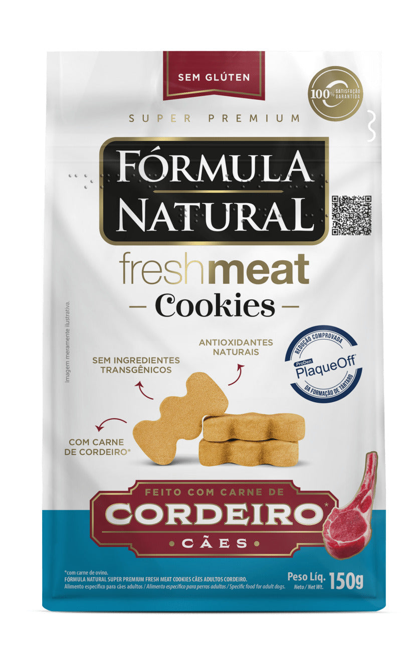 Fórmula Natural Super Premium Fresh Meat - Cookies Cães Adultos Cordeiro