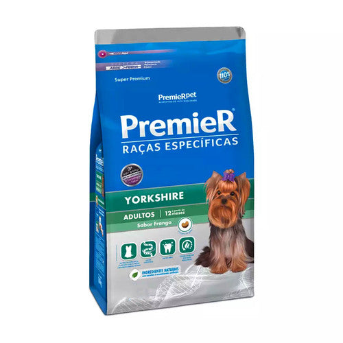 Ração Premier Raças Específicas Yorkshire Adultos Frango 1kg