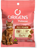 Origens Petisco Pele e  Pelagem Para Gatos Adulto Sabor Frango 40g