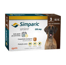 Simparic Marrom 120mg 40,1 a 60kg 3 Comprimidos