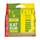 Katbom Natural Areia Granulada Higiênica P/Gato Capim Limão 6kg
