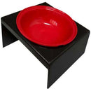 Comedouro Elevado Furacão Pet Plástico Vermelho para Gatos 250ml