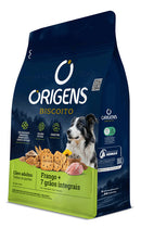 Biscoito Origens Cães Adultos Todos os Portes Frango + 7 Grãos Integrais 400g