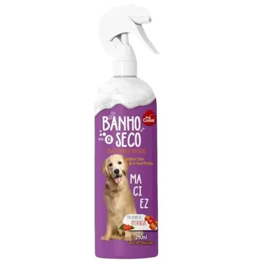 Banho À Seco Maciez 240ml  Procanine Fragrância Pitanga