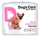 Fralda Absorvente Dogs Care Fêmea Tam. P 12 Unidades