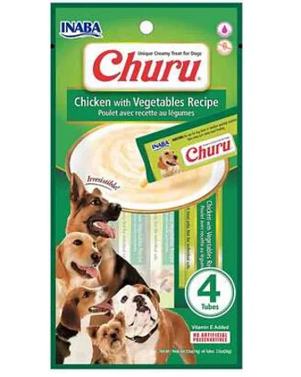 Petisco Churu Frango com Vegetais para Cães 56g