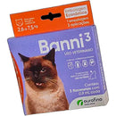 Banni 3 Antipulgas para Gatos de 2,6kg a 7,5kg 0,9 ml 3 Flaconetes