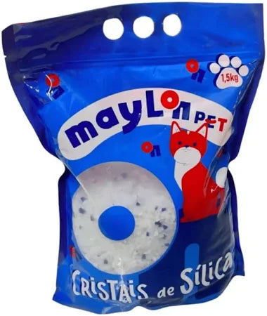 Areia Sílica Para Gatos Grossa 1,5kg May Lon Pet