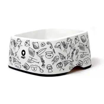 Comedouro de Melanina Antiderrapante Doodles G- Dog27