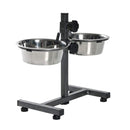 Comedouro Inox Com Regulador Ajustável 1,9L