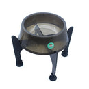 Comedouro Preto Elevado Alto - Com Suporte 300ml