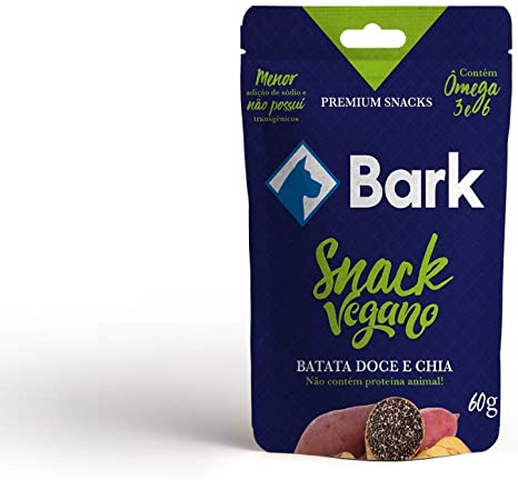 Snack Bark Vegano Batata Doce e Chia Para Cães 60g