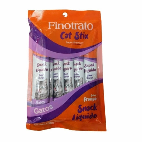 Cat Stix Finotrato Sabor Frango Com 6 Unidades