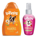 Kit Shampoo Beeps Filhote 500ml + Colônia Morango 60ml