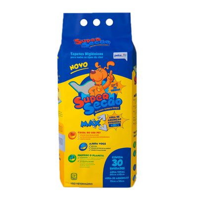 Tapete Higiênico Super Secão Max C/30 Unidades