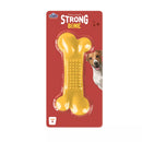 Brinquedo Mordedor Osso Flexível Strong Bone Pet G Cor Amarelo