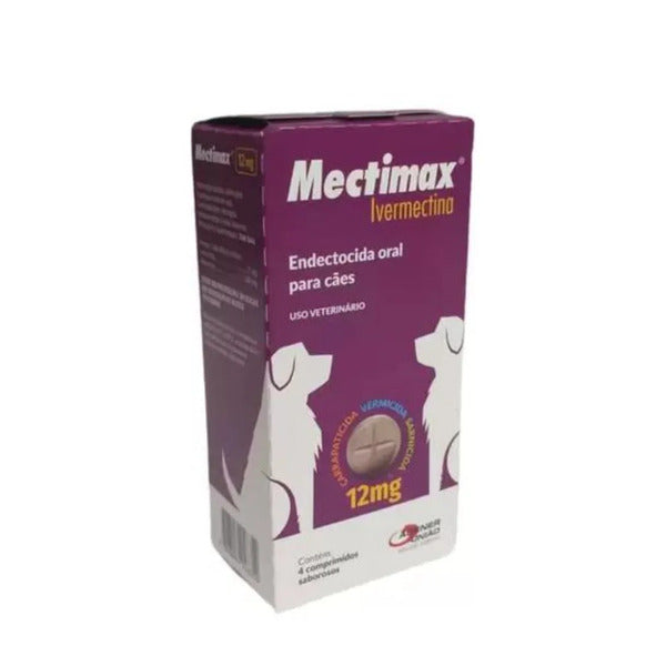 Mectimax Agener União 12mg Blíster Com 4 Comprimidos