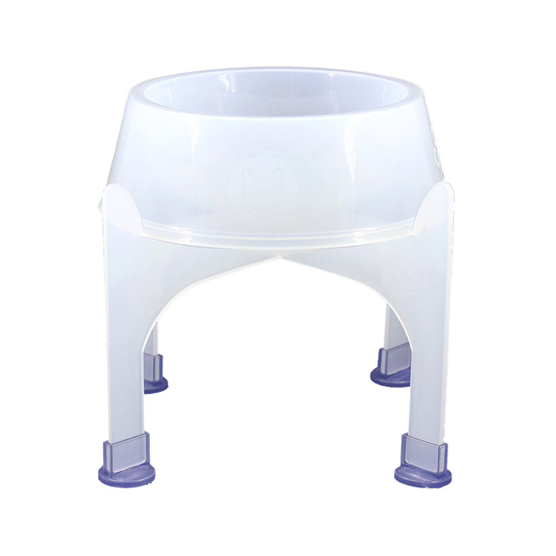 Comedouro Branco Elevado Alto - Com Suporte 750ml