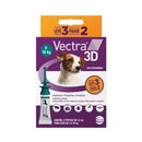 Vectra 3D Antipulgas e Carrapatos Cães 4-10kg 3 Pipetas De 1,6ml