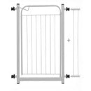 Portão Pet Aramado Com Prolongador 10cm Branco Aço Mix