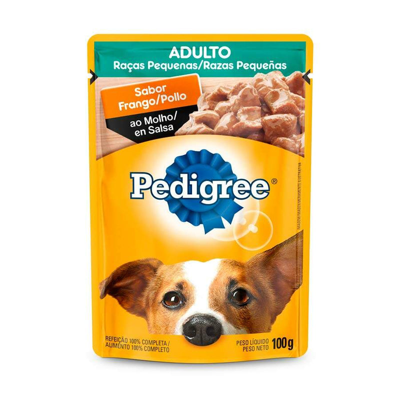 Pedigree Sachê Cães Adultos Raças Pequenas Frango Ao Molho 100g