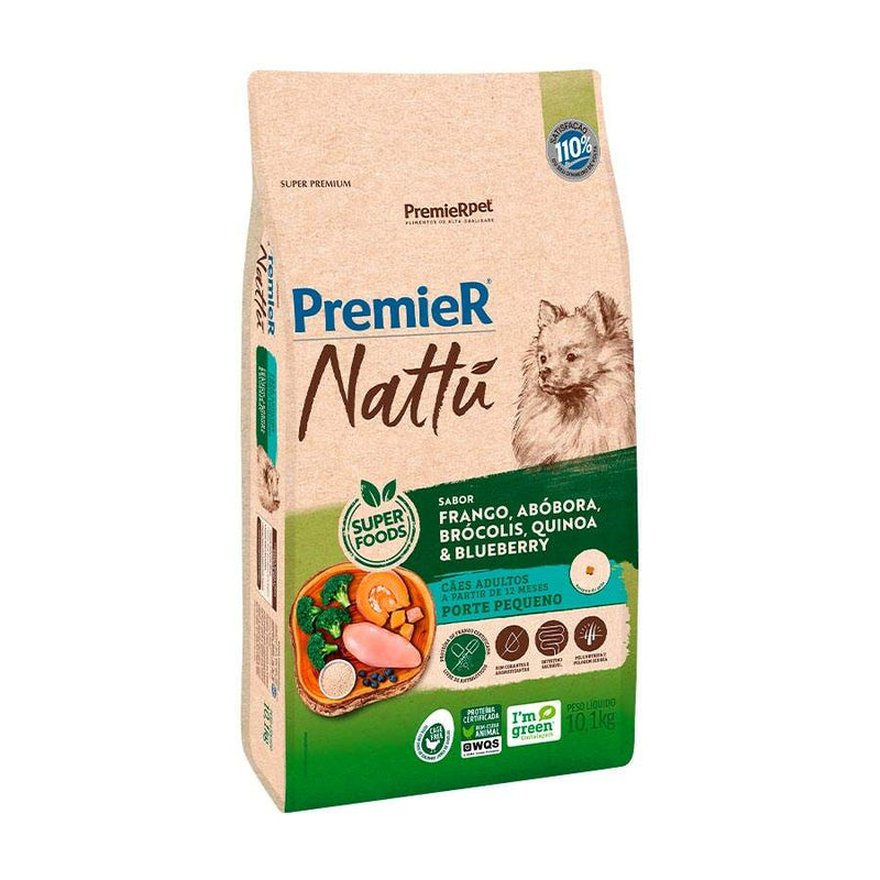 Ração Nattu Adultos Porte Pequeno Frango C/Abóbora 1kg