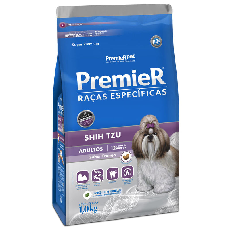 Ração Premier Raças Específicas Shih Tzu Adultos Frango 1kg