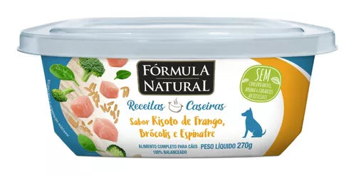 Fórmula Natural Receita Caseira Cães Adultos Risoto De Frango 270g