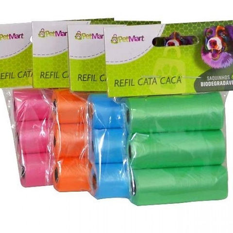 Refil Cata-Caca Biodegradável 3 Unidades- PetMart