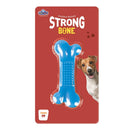 Brinquedo Mordedor Osso Flexível Strong Bone Pet P Cor Azul