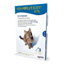 Antipulgas Revolution 6% Azul Gatos 2,6 a 7,5kg C/3 Pipetas