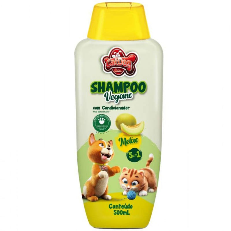 Shampoo Vegano De Melão 5 Em 1 Para Cães E Gatos – Catdog 500Ml