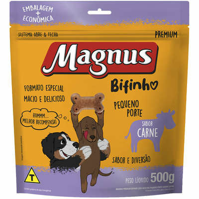 Bifinho Magnus Cães Pequeno Porte Sabor Carne 500g